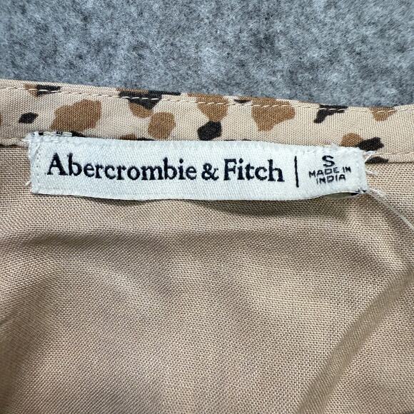 Women's‎ Abercrombie & Fitch Leopard Print Smock Bottom Blouse Size Small - Picture 4 of 11
